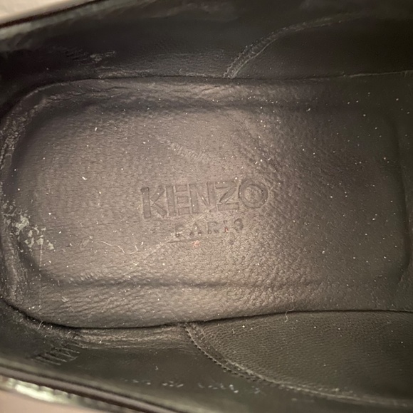 KENZO Men’s Black Patent Leather Shoes Sz 9.5 - Picture 7 of 11